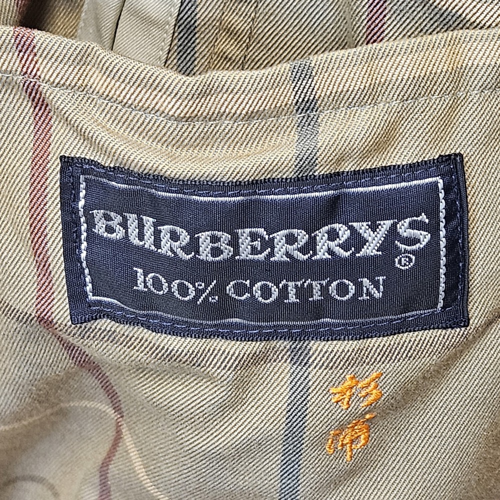 Burberry Maruzen Beige Nova Check Trench Coat Men XL Vintage 80s - Picture 8 of 16